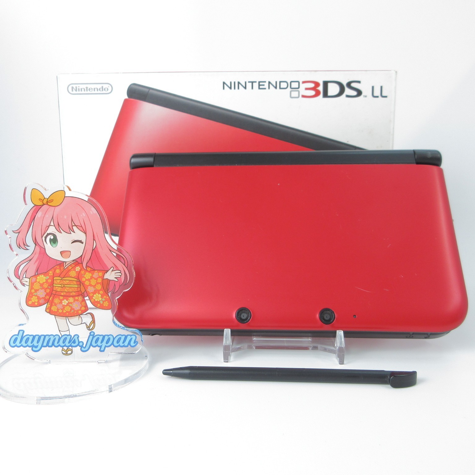 【Excellent】Nintendo 3DS LL XL Red x Black Console Japanese Edition #RET1118/06