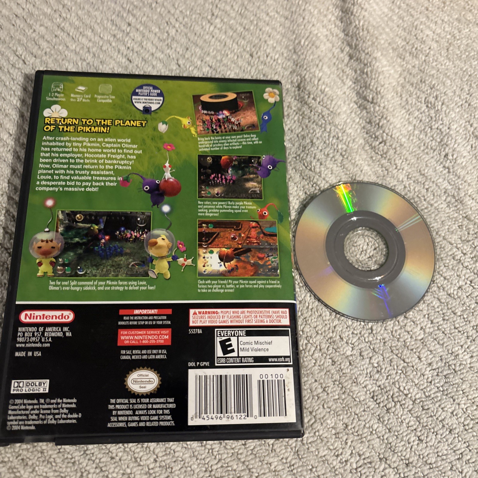 Pikmin 2 (Nintendo GameCube, 2004) No Manual Tested Works