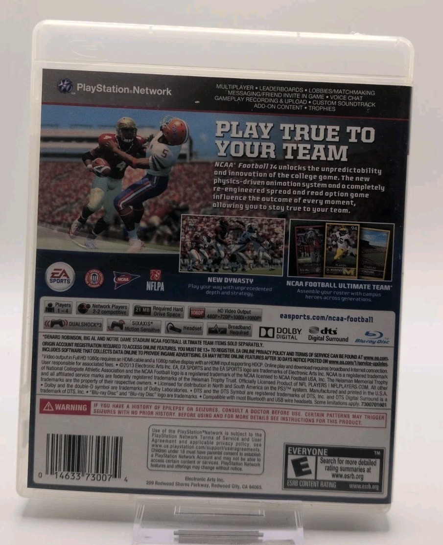 NCAA Football 14 – Sony PlayStation 3 PS3 Video Game