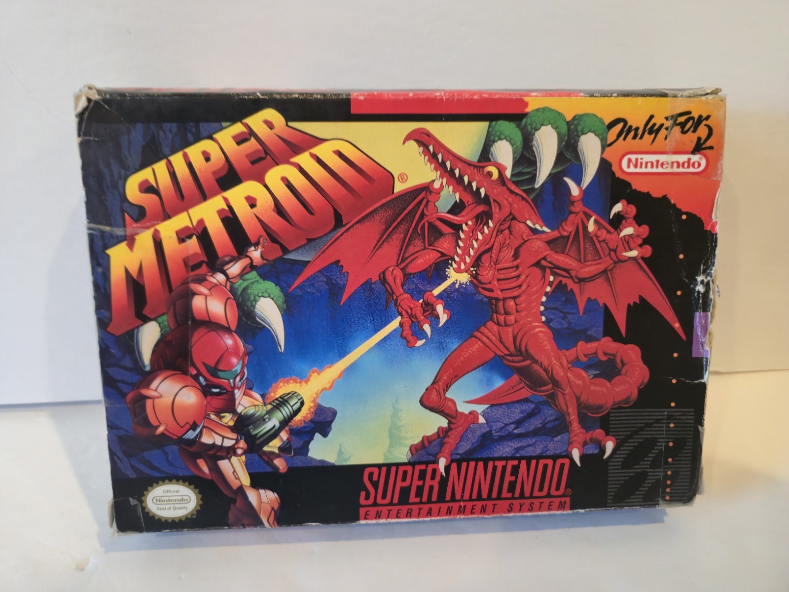 Super Metroid Super Nintendo SNES Game & Box