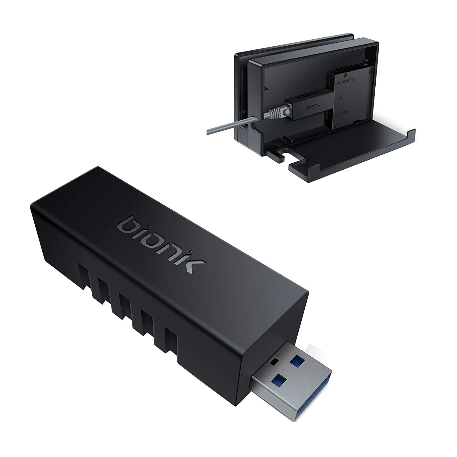 Bionik Giganet USB Ethernet Gigabit 10/100/1000 LAN Adapter for Nintendo Switch