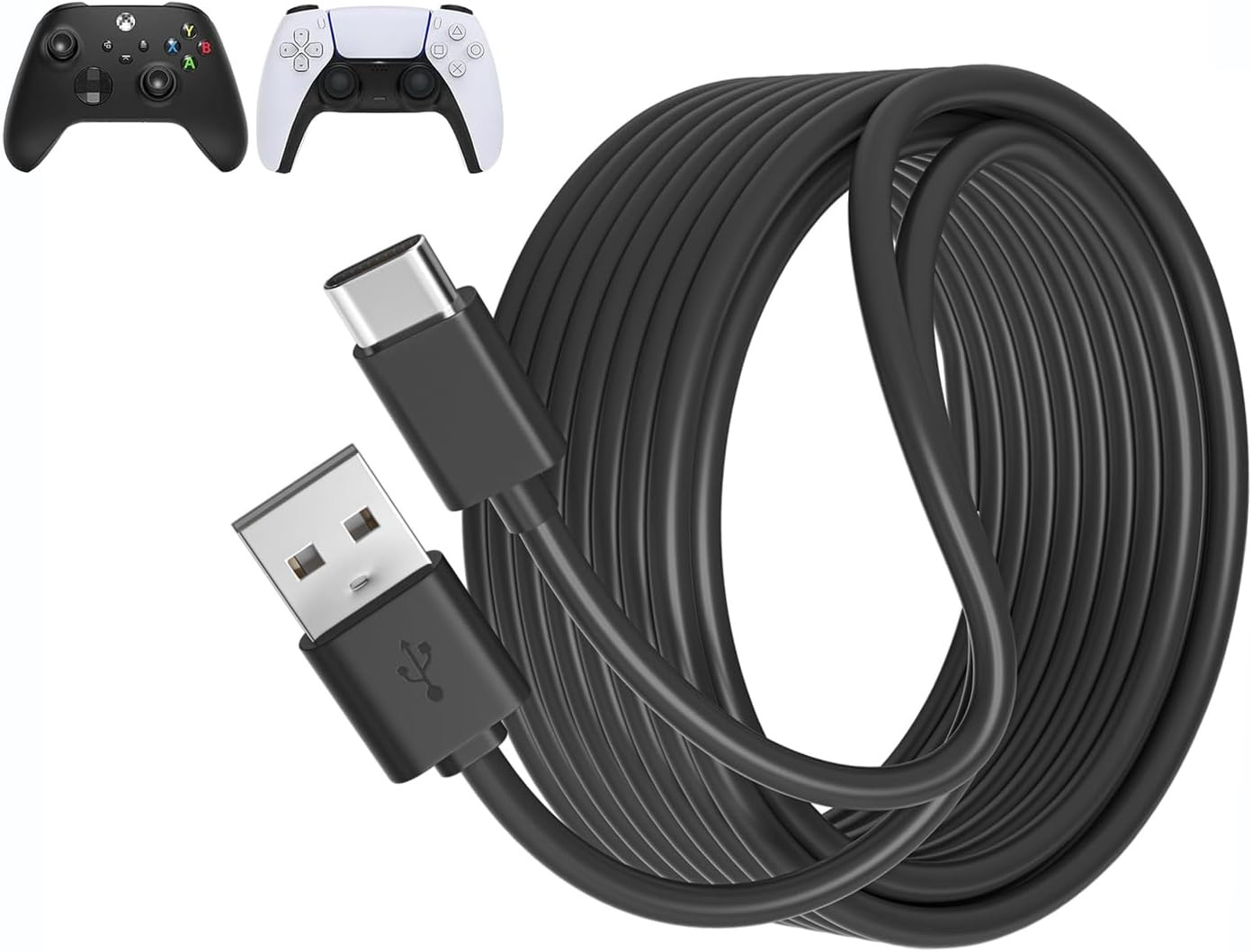 USB C Cable PS5 Controller Charger Cord for Xbox Series X/S,10Ft Long PS5 Chargi