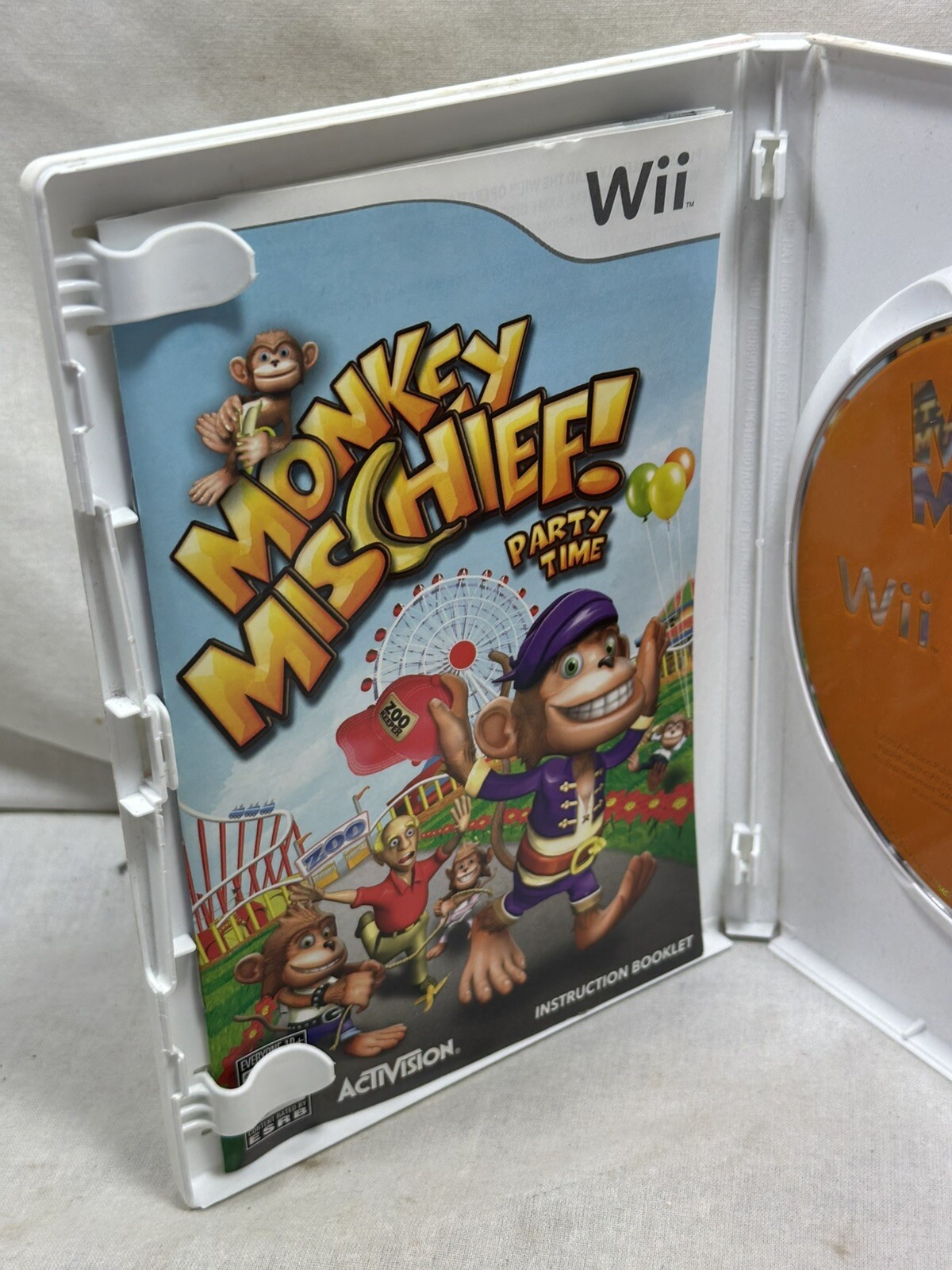 Monkey Mischief Party Time (Nintendo Wii, 2008) Complete and Tested