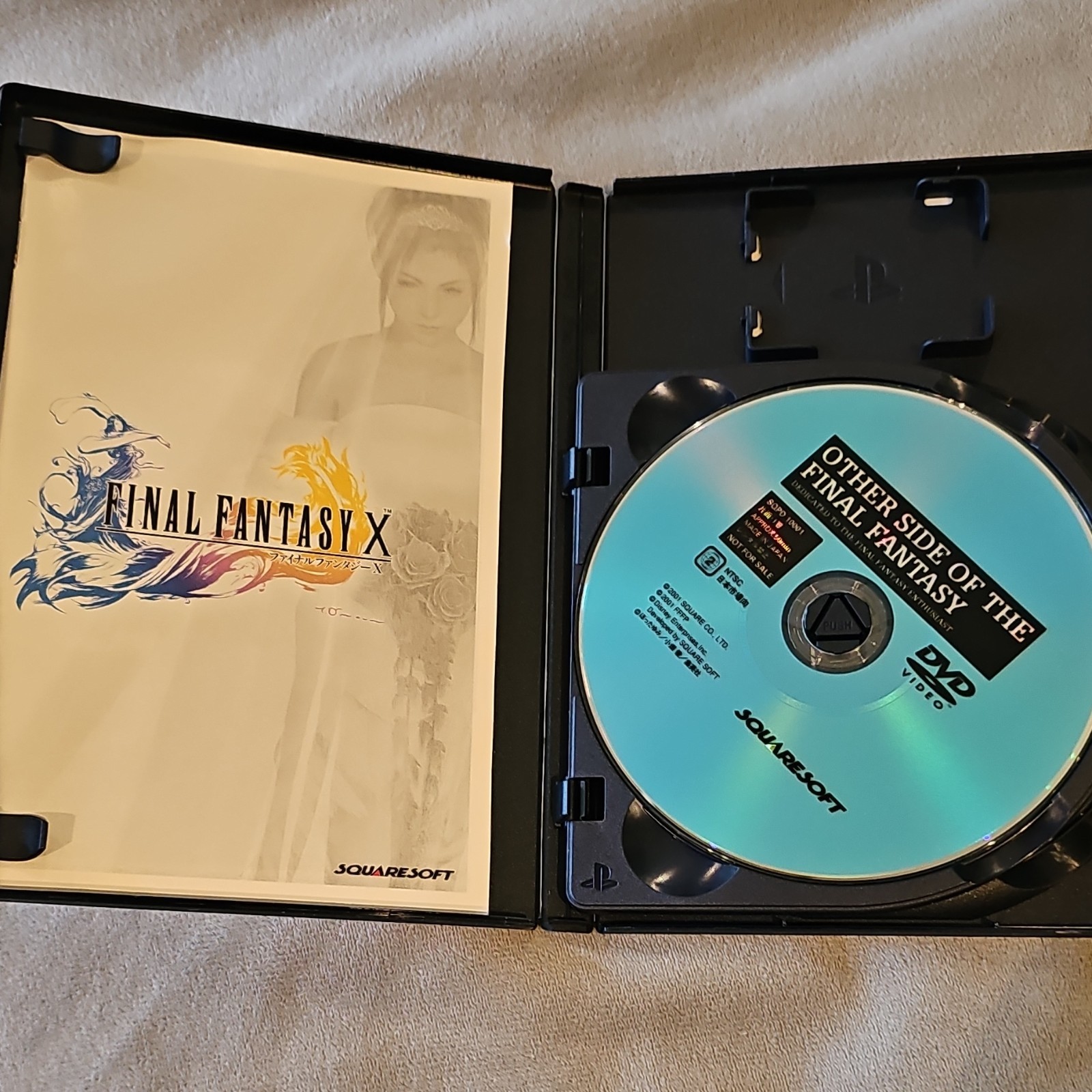 Squaresoft Final Fantasy X PS2 Role Playing NTSC-J Manual DVD-ROM Dolby Digital