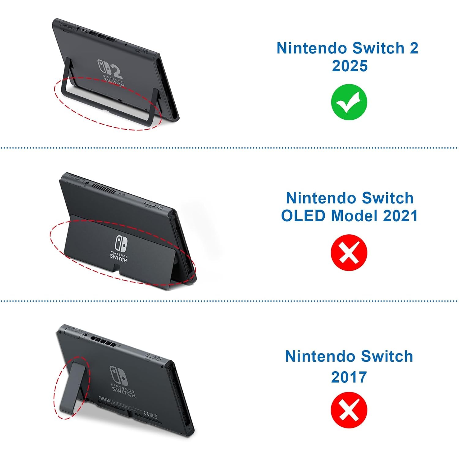 Shockproof Case for Nintendo Switch 2 (2025) Hard Shell Cover Carrying Cover