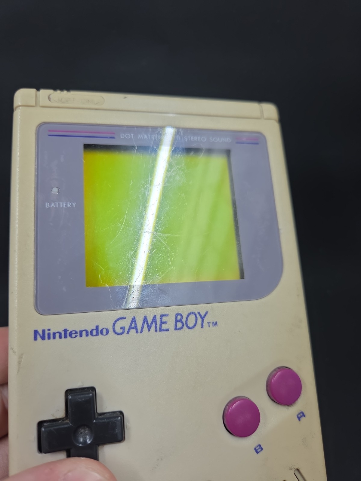 Nintendo Game Boy Launch Edition Handheld System – Gray – W/ Tetris & Game Watch