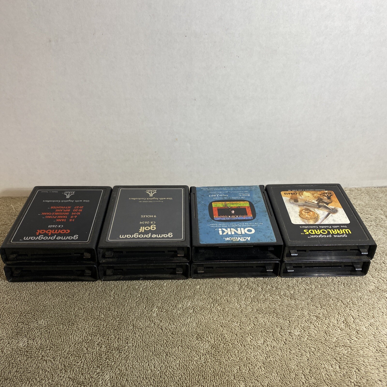 UNTESTED AS IS Sports Basketball Baseball Football Golf Atari 8 Game Lot Bundle