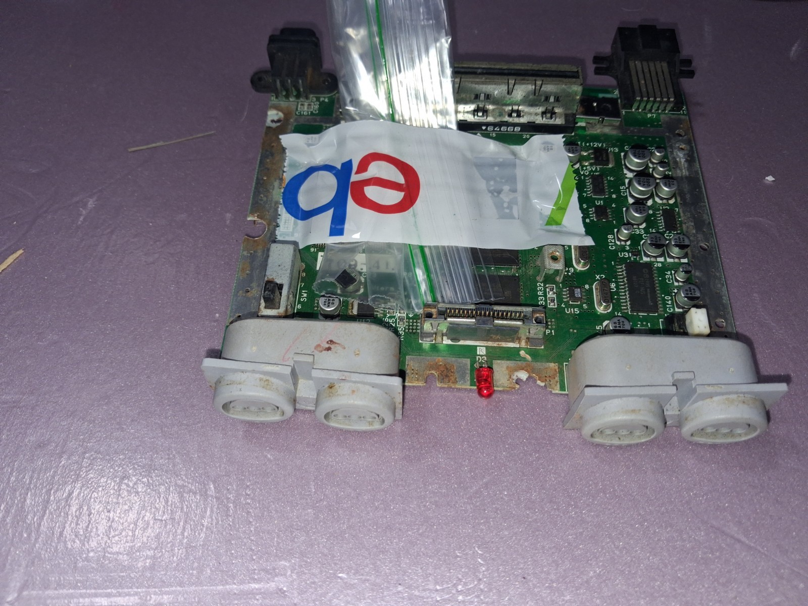 Nintendo N64 NUS-001 DEFECTIVE DONOR EXACT 08-NO SOUND w/RUST JUNK 04-SEE ALL