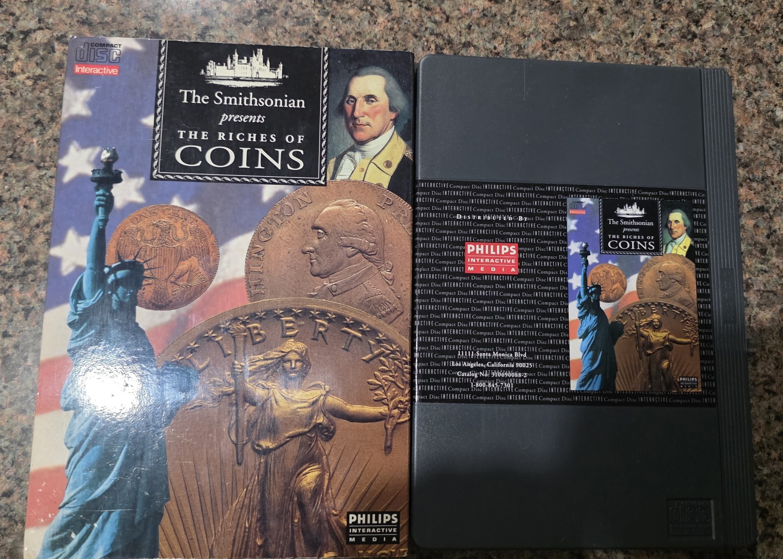Smithsonian Riches of Coins (Phillips CD-i, 1993) complete, cdi, LONGBOX