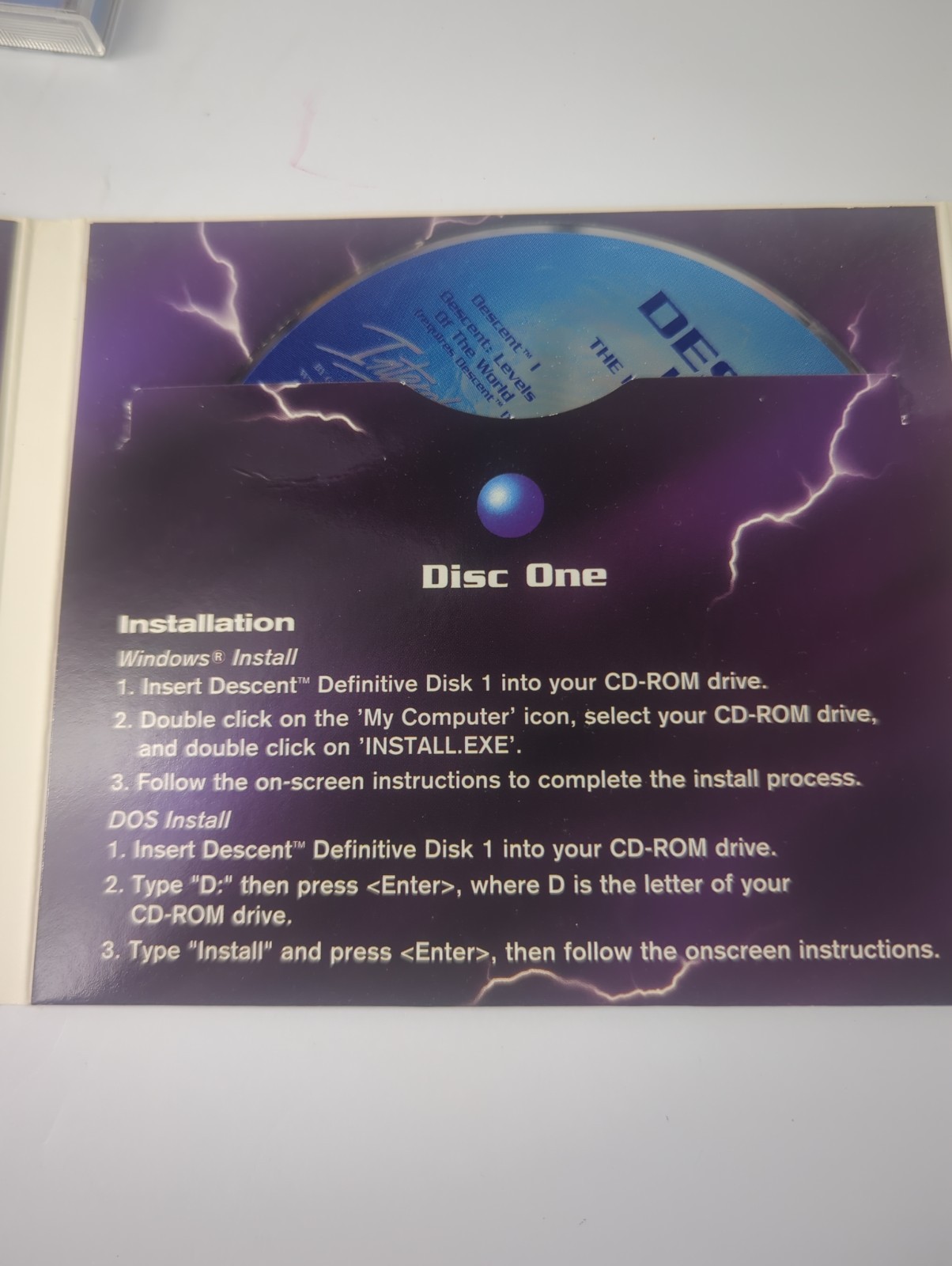 Descent I 1 & II 2: The Definitive Collection (Windows PC 1997) 3-Disc