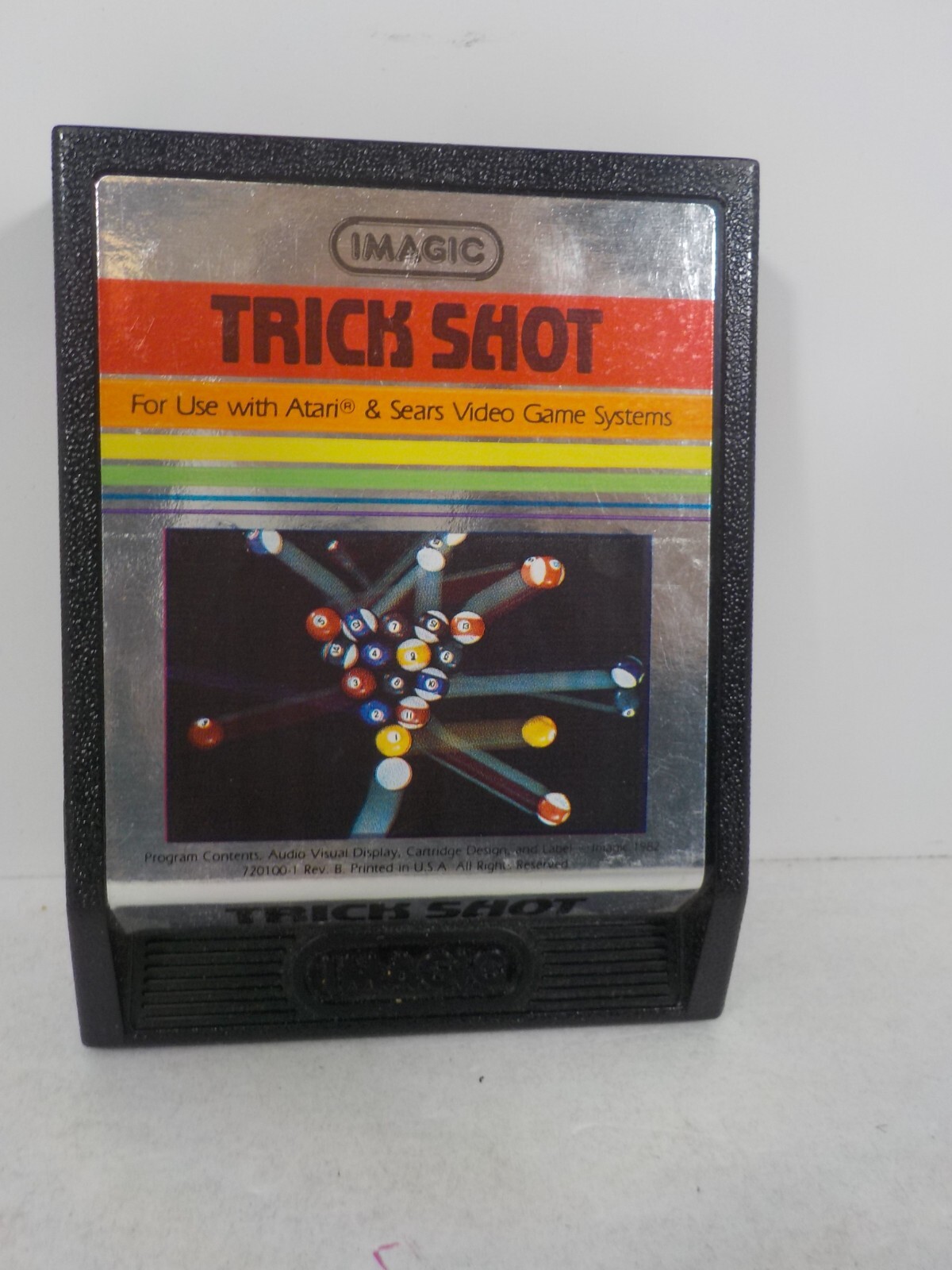 N A129 Atari 2600 Game w/ Manual Lot Casino & Trick Shot