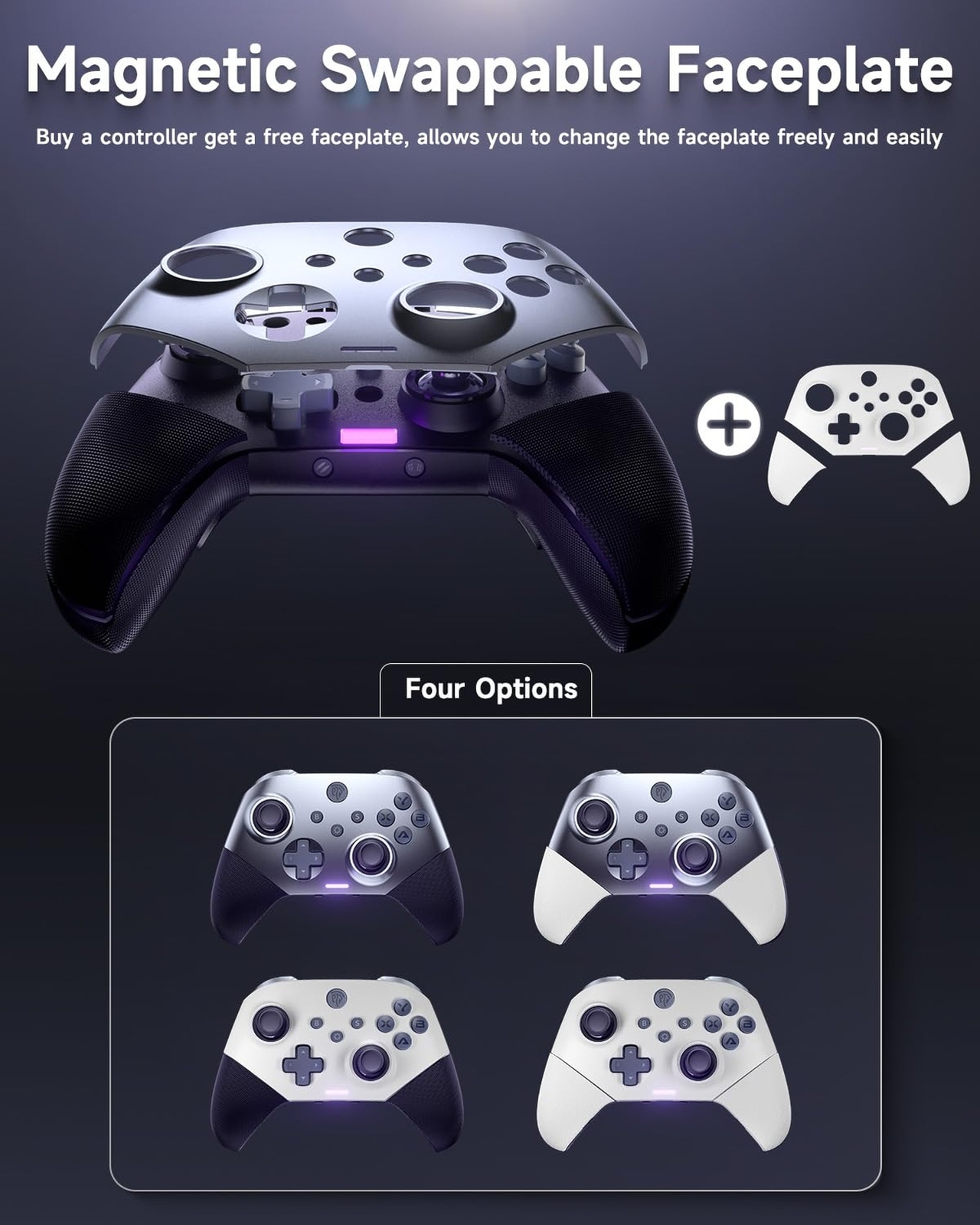 EasySMX X10 Wireless PC Controller with Dual Hall Effect, Bluetooth Controlle…