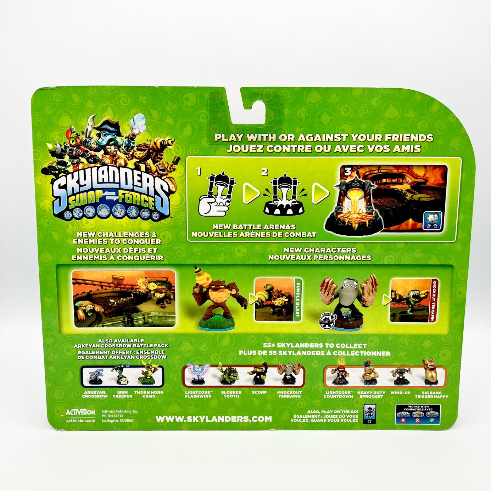 Skylanders Swap Force Fiery Forge Battle Pack Bumble Blast Knockout NEW SEALED