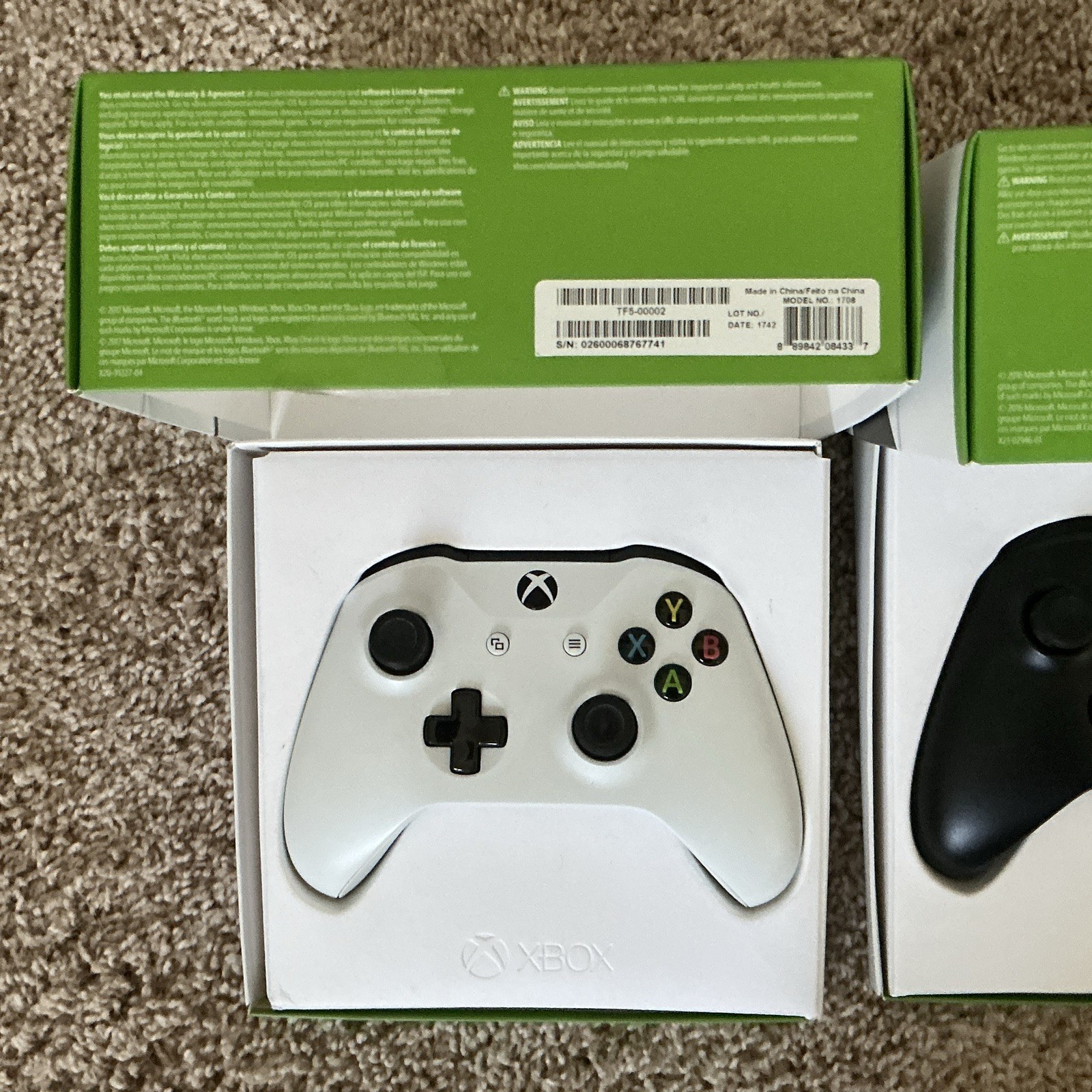 Microsoft 3 Xbox Wireless Controllers 2 White 1 Black (single unit price $45)
