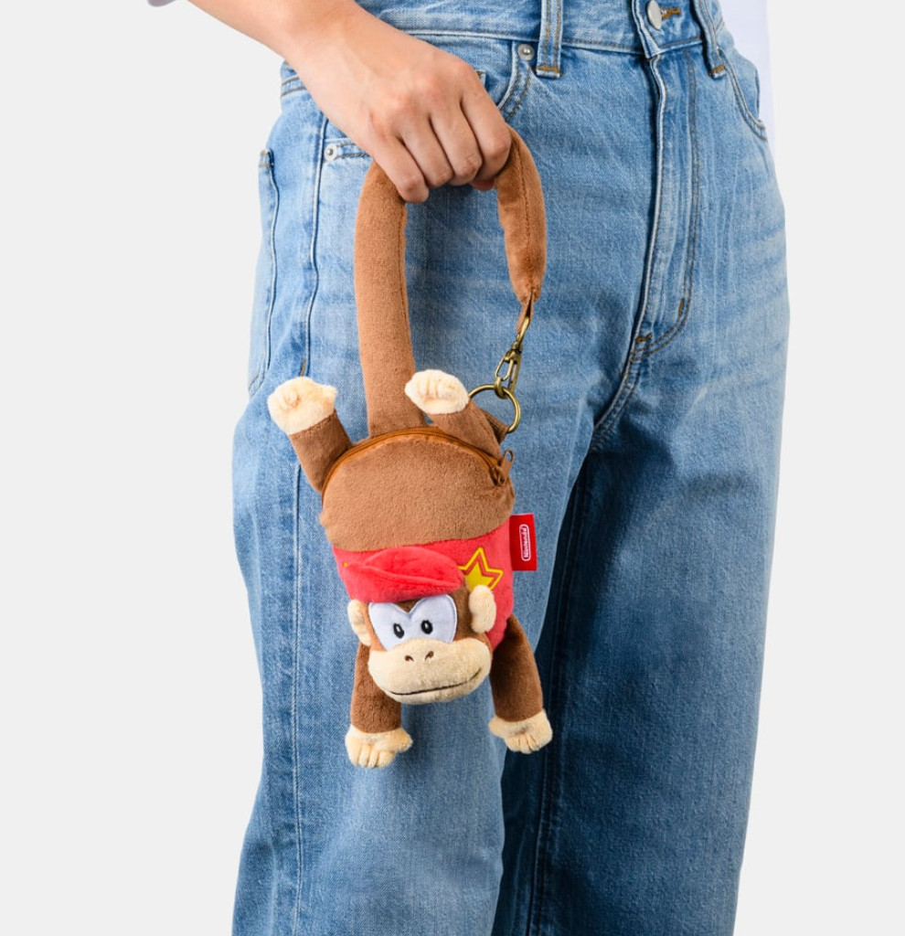 Donkey Kong Diddy Hanging Bag Shoulder Plush Nintendo Store Limited Edition