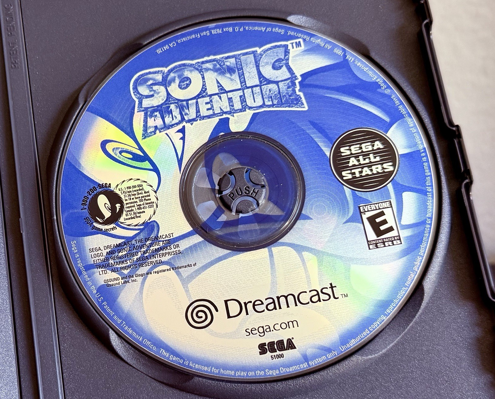 Sonic Adventure Sega Dreamcast *NOT WORKING* AS IS