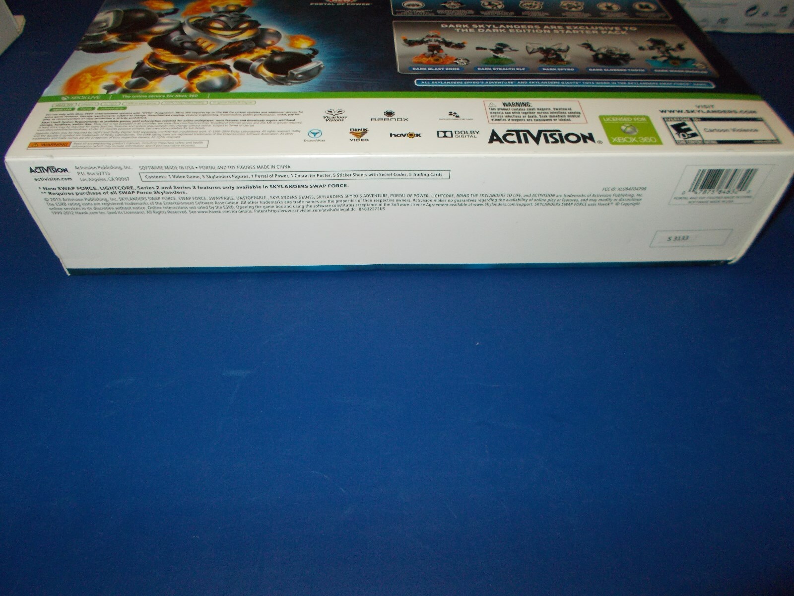 Skylanders Swap Force Dark Edition XBOX 360 ActiVision Figures Starter Game New
