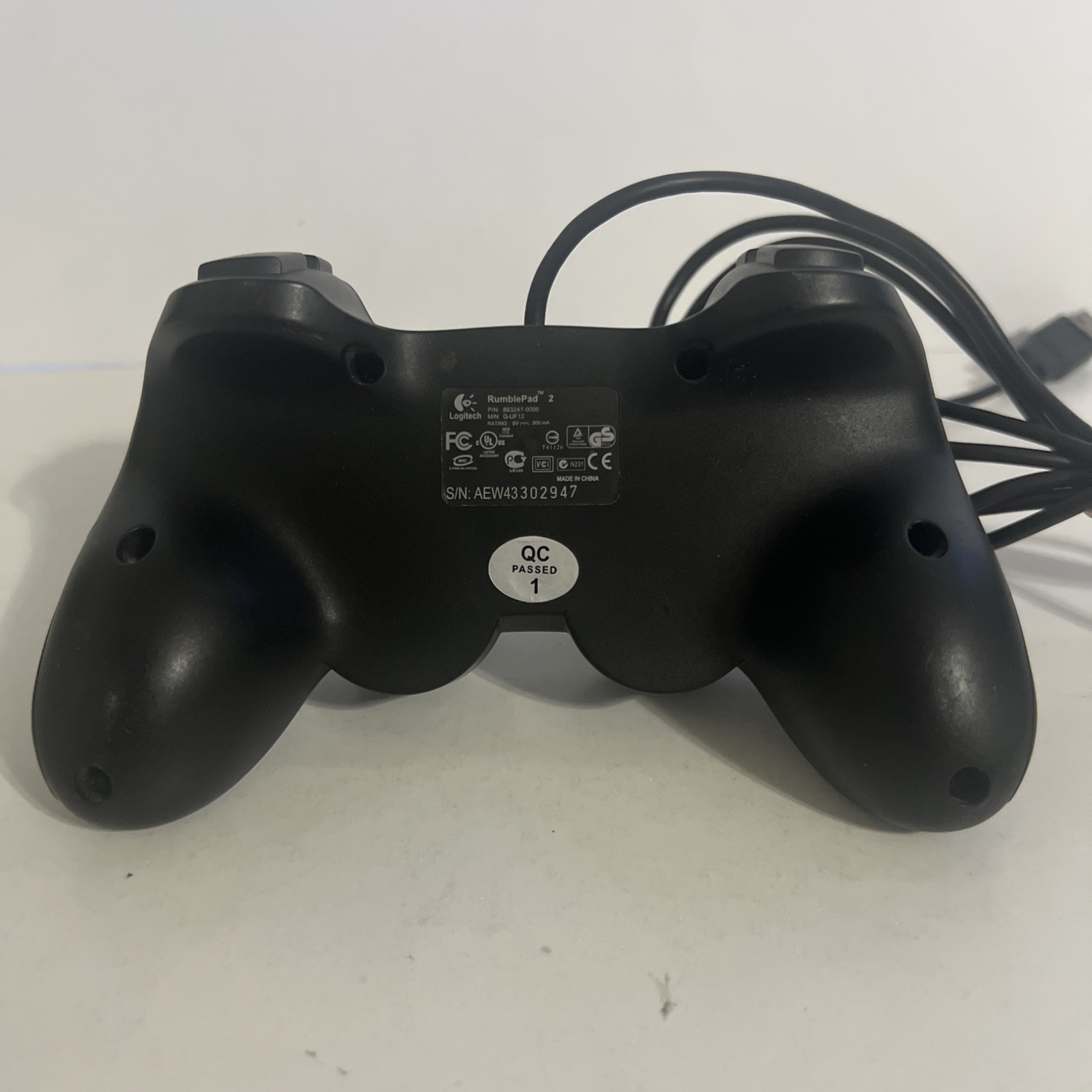 Logitech RumblePad 2 USB Wired Gamepad Controller w/ Vibration Feedback Tested