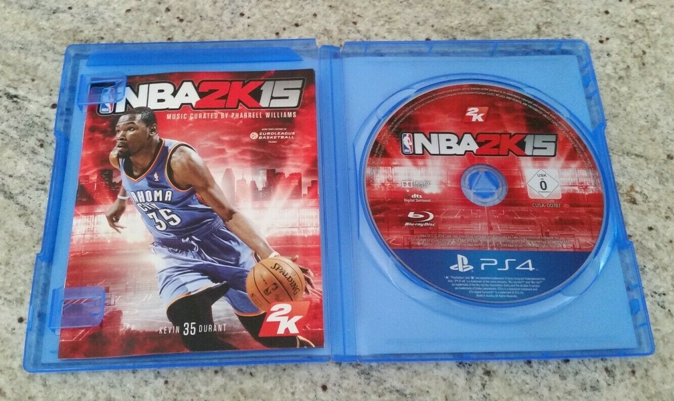 NBA2K15-PS4 GAME- KEVIN DURANT-2014 – ALMOST LIKE NEW – MADE IN THE EU (AUSTRIA)