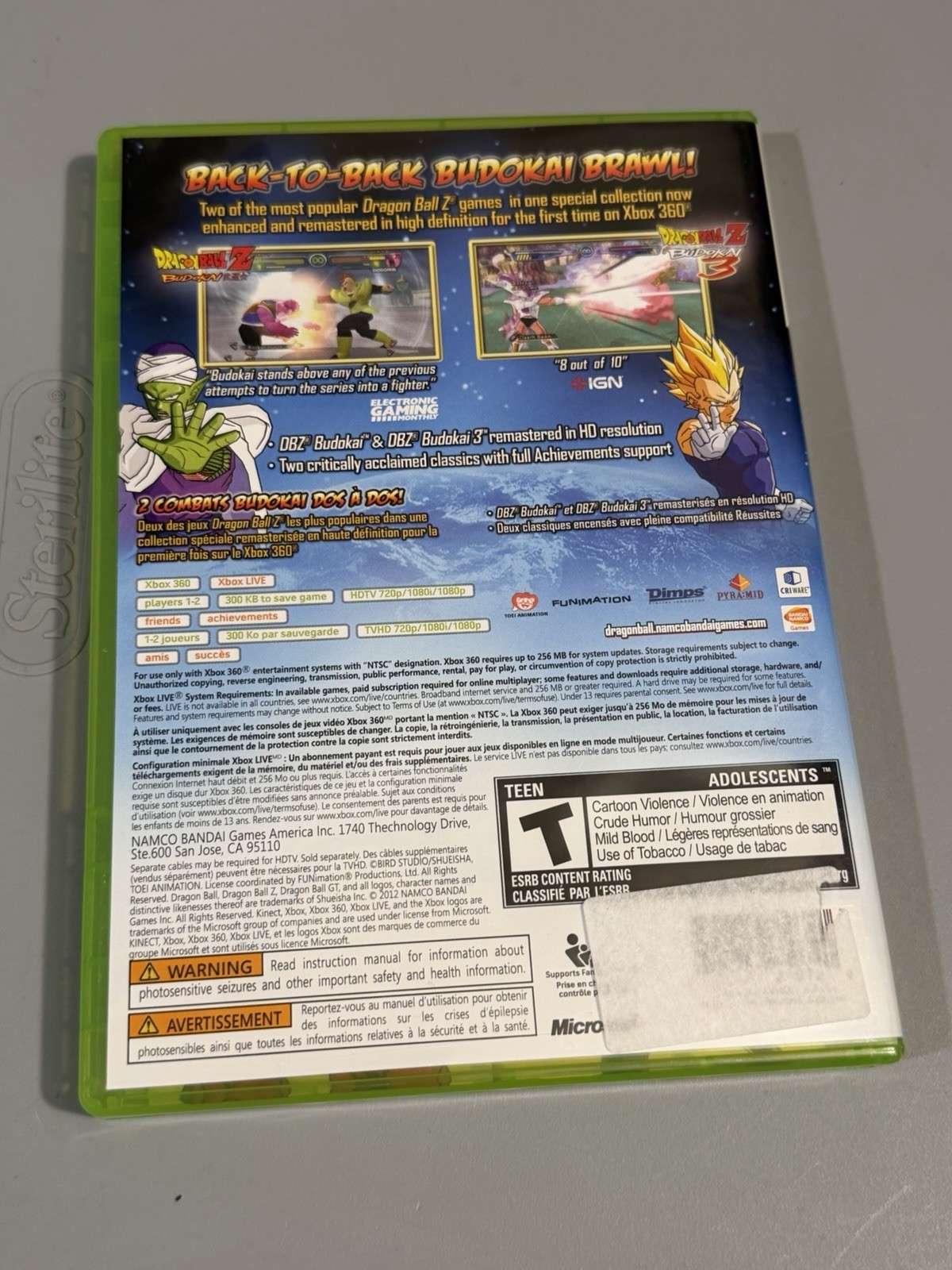 Dragon Ball Z: Budokai HD Collection Microsoft Xbox 360 CIB