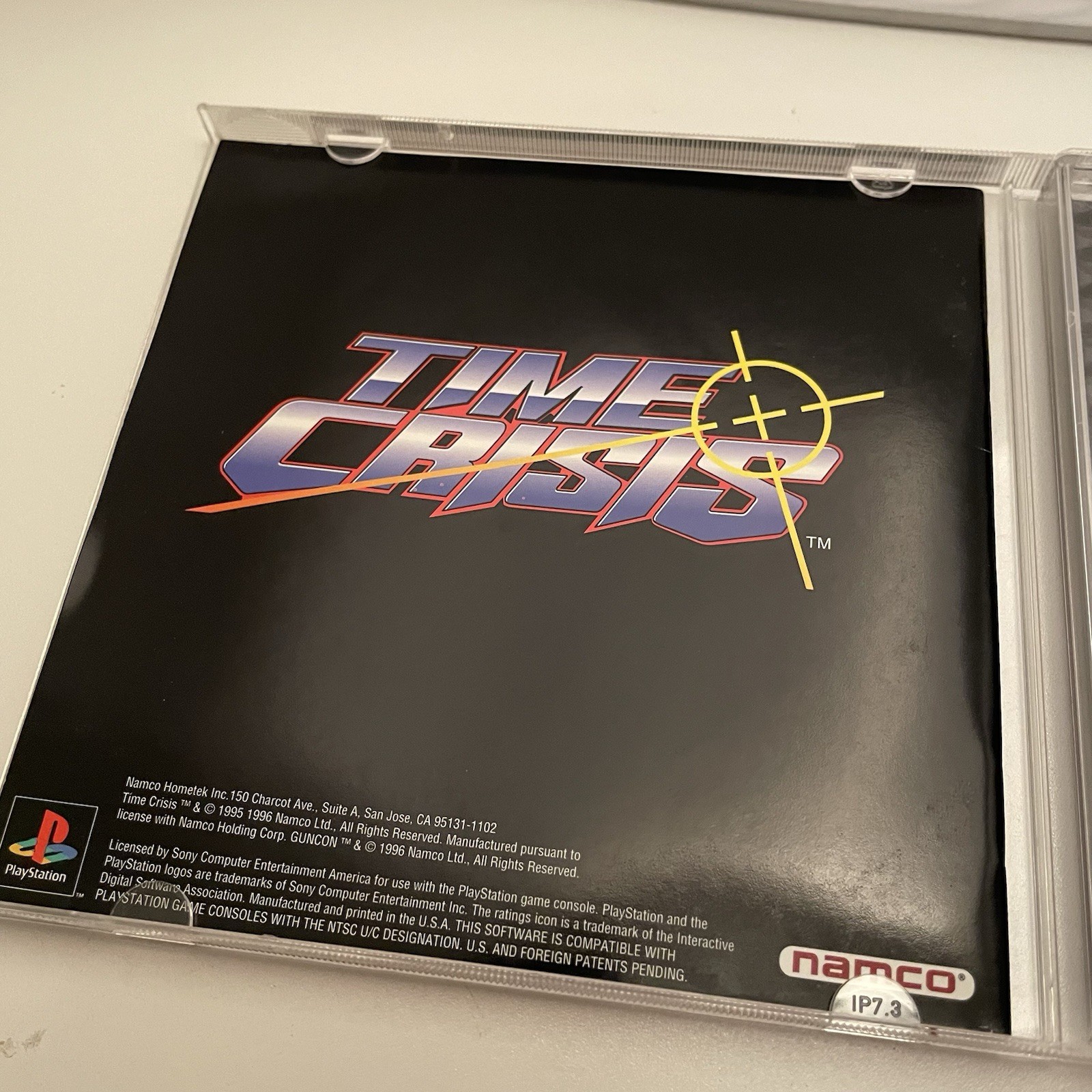 Time Crisis Game for Sony PlayStation 1 , Manual Registration Card, Untested
