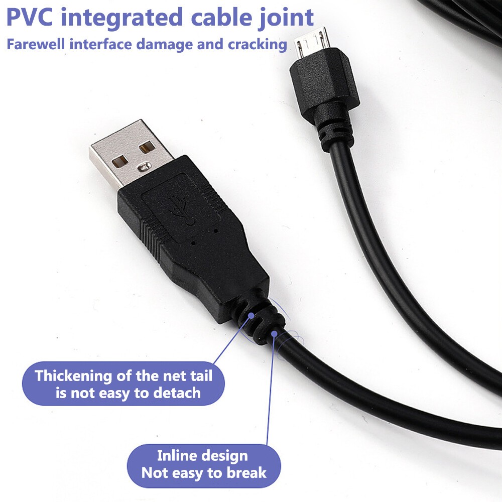 Charging Cable For Sony PS4 Wireless Controller USB FAST Charger Cord 9.85 FT