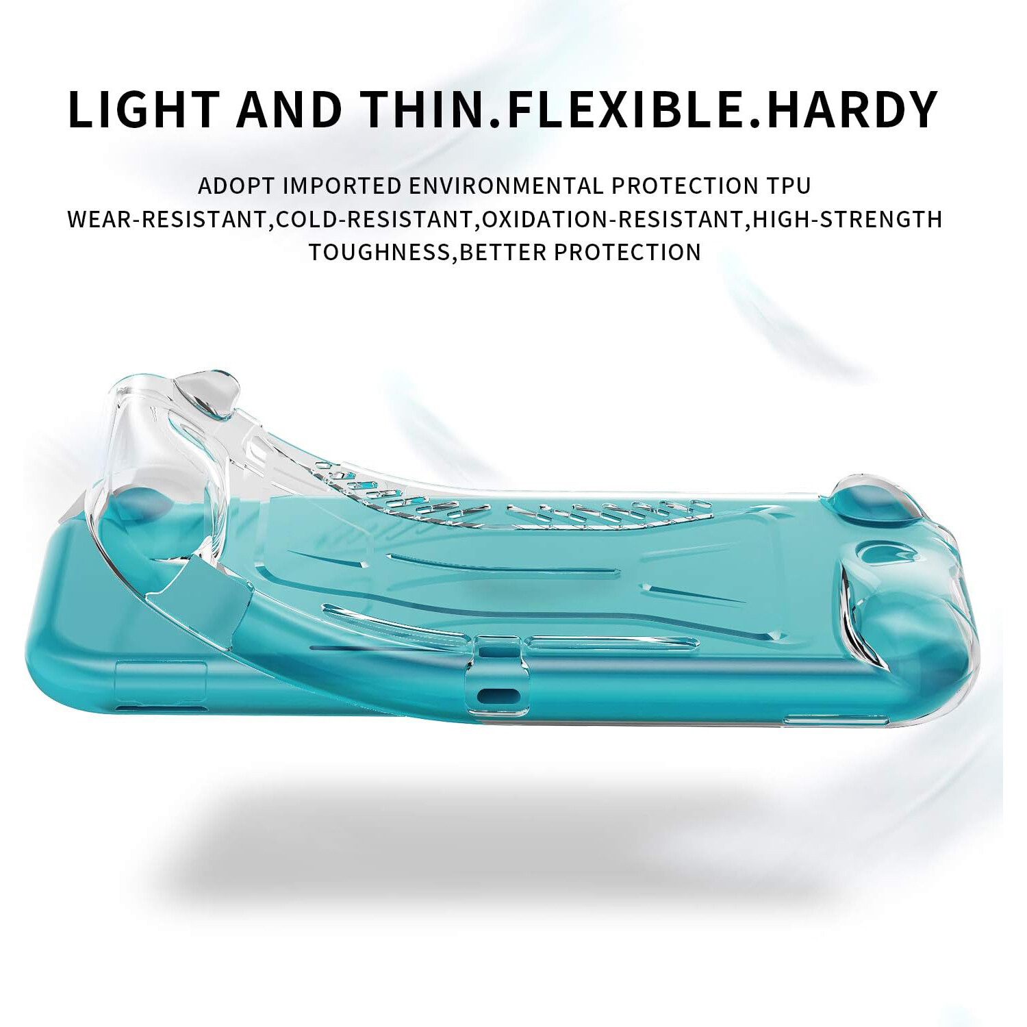 For Nintendo Switch Lite Case – Clear Soft TPU Silicone Transparent Back Cover
