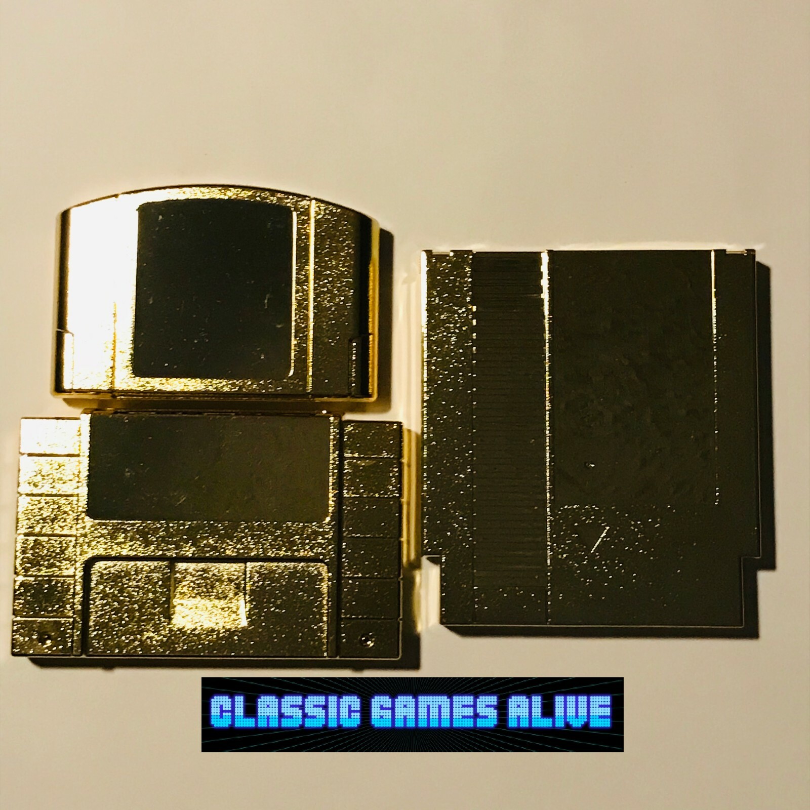 Legend of Zelda Game Case Cartridge – Gold Platinum (Metal Plating) NES SNES N64