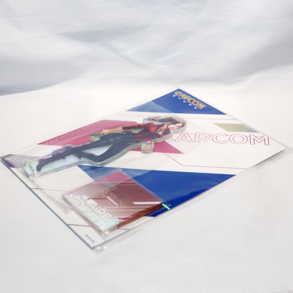 CAPCOM Store Official Holo Acrylic Stand Claire Redfield Biohazard Resident Evil