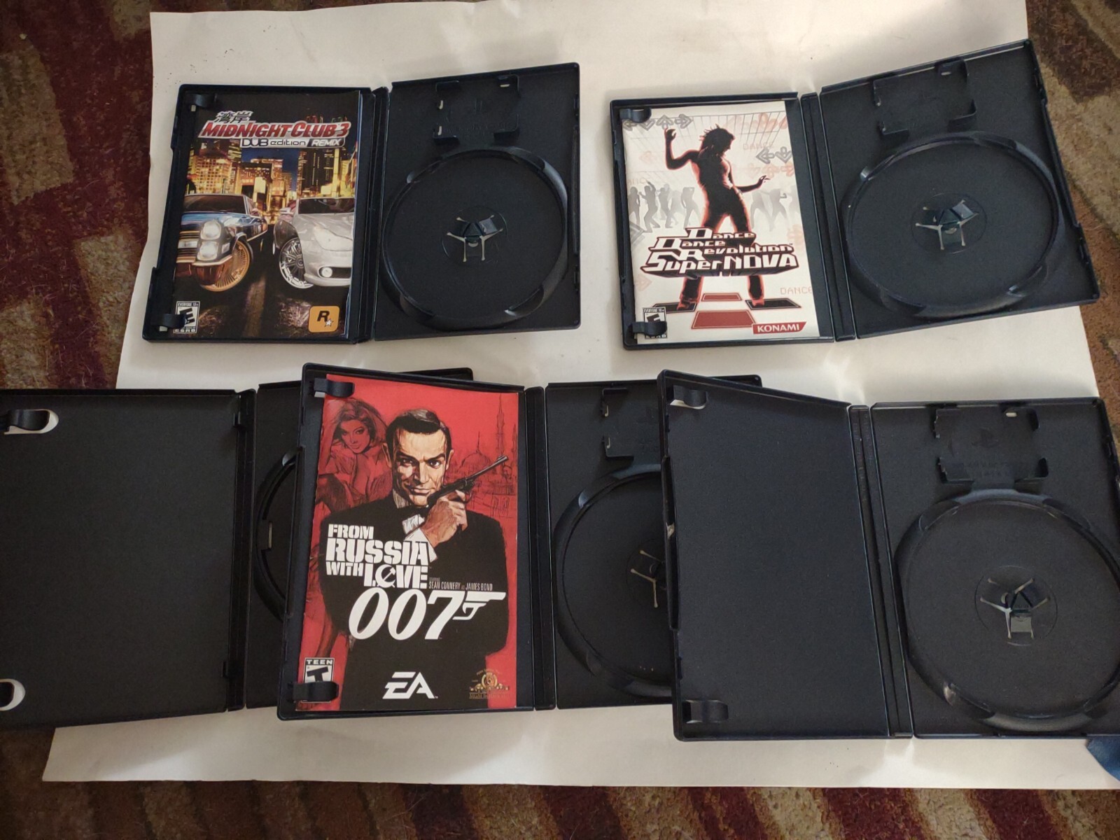 Lot of 12 Multi Platform Empty Game Cases, Manuals, Case Art. Wholesale PS2 Xbox