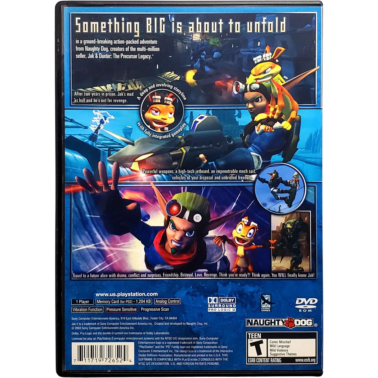 Jak II – Sony Playstation 2 Pristine Tested Authentic 180 Day Guarantee
