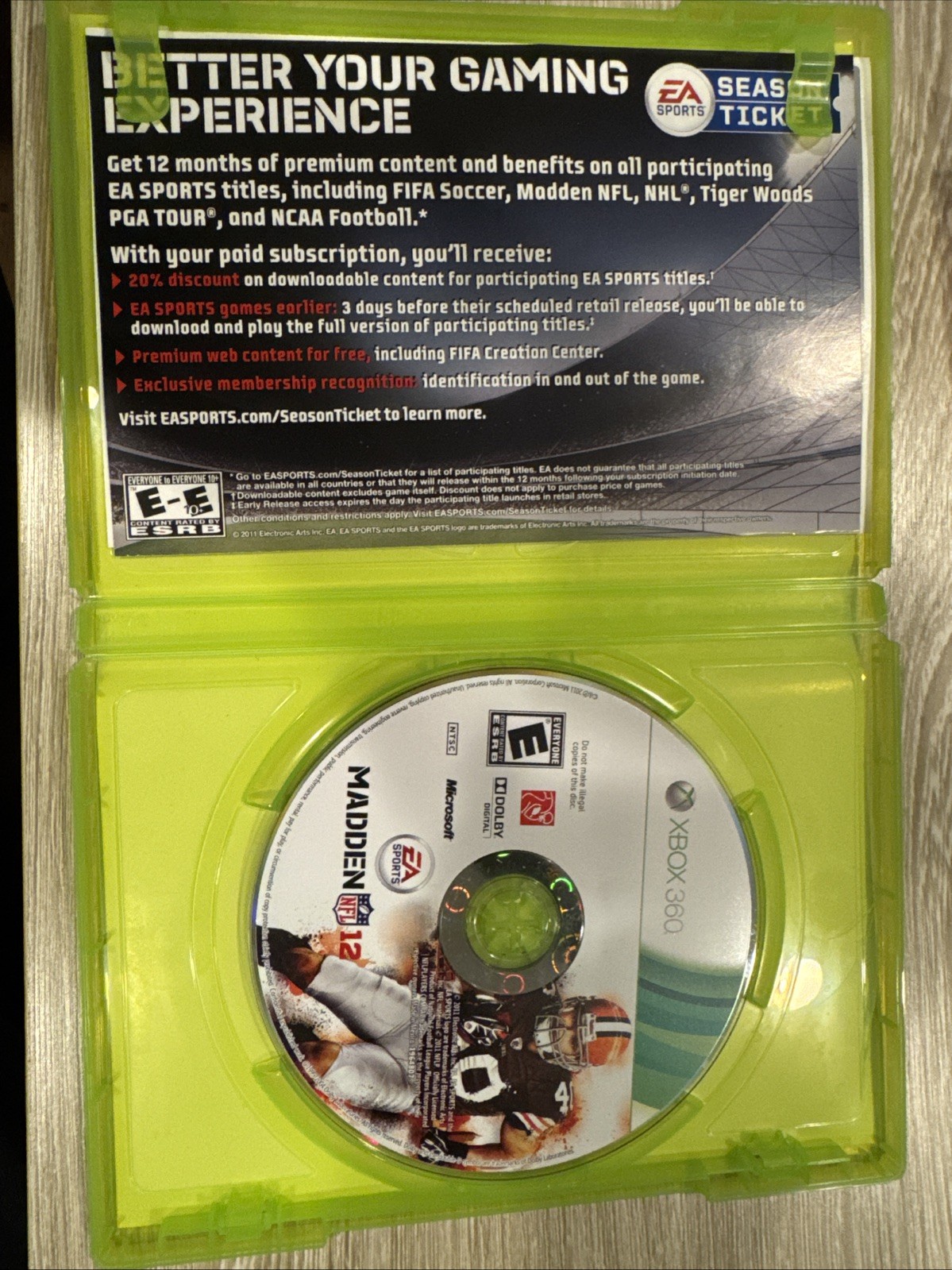 Madden 12 for XBOX 360