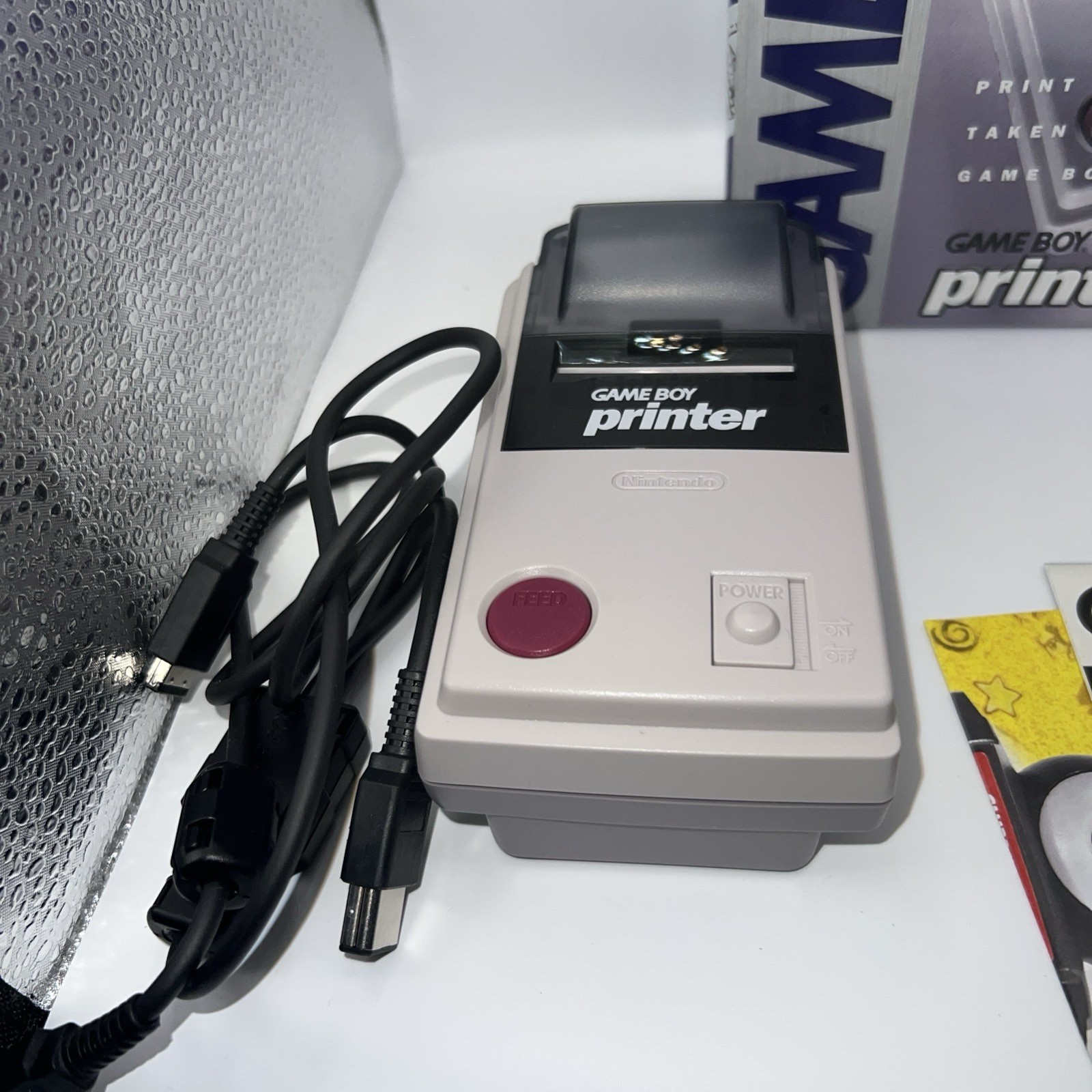 Nintendo GAME BOY Printer – CIB – 3x Sealed Paper Rolls – NEAR MINT, TESTED