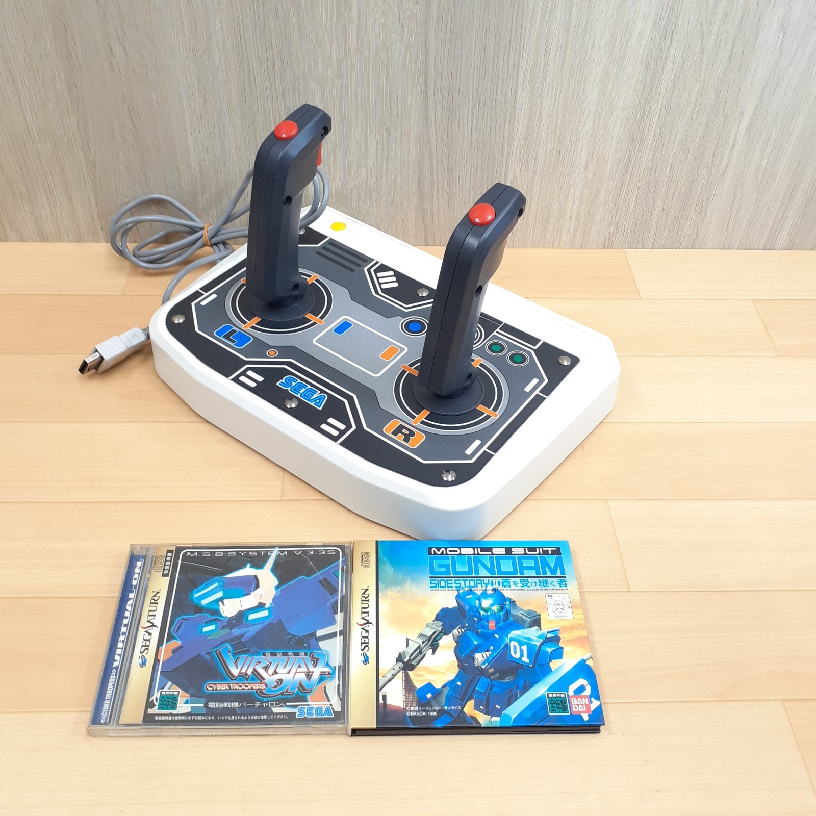 Twin Stick Controller for Sega Saturn Bundle with 2 games Virtual on & Gundam