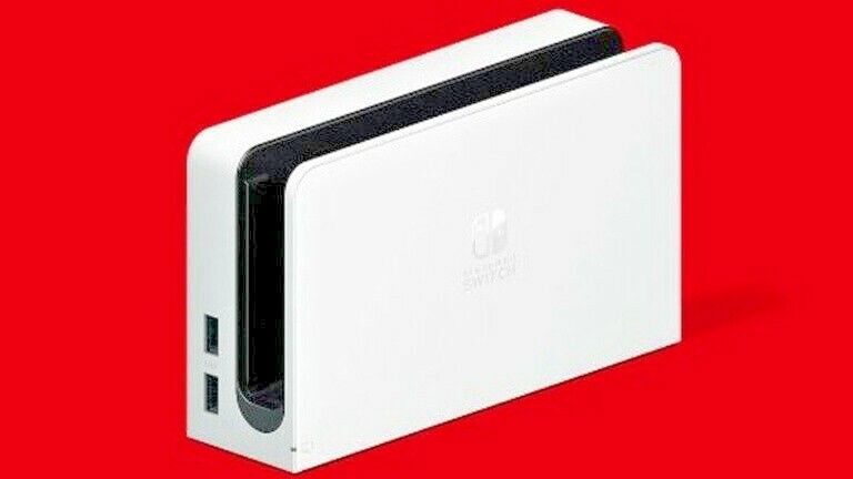 NEW WHITE OLED DOCK CABLE ONLY To Connect Another TV The Nintendo Switch Console