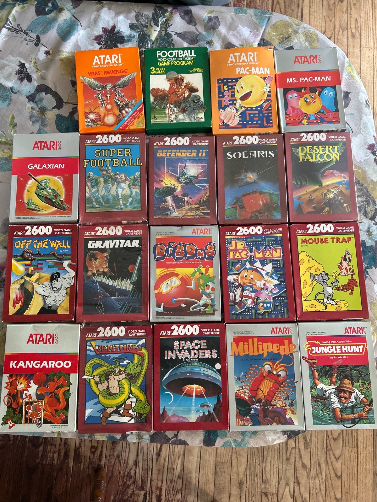 Atari 7800 lot many new unopened games all games in original boxing