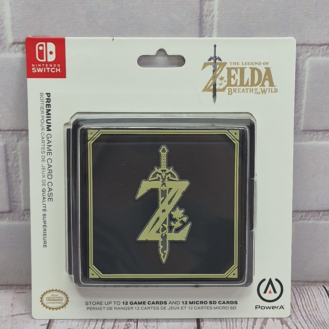 Nintendo Switch The Legend of Zelda Black Game Card Case Licensed, Sealed