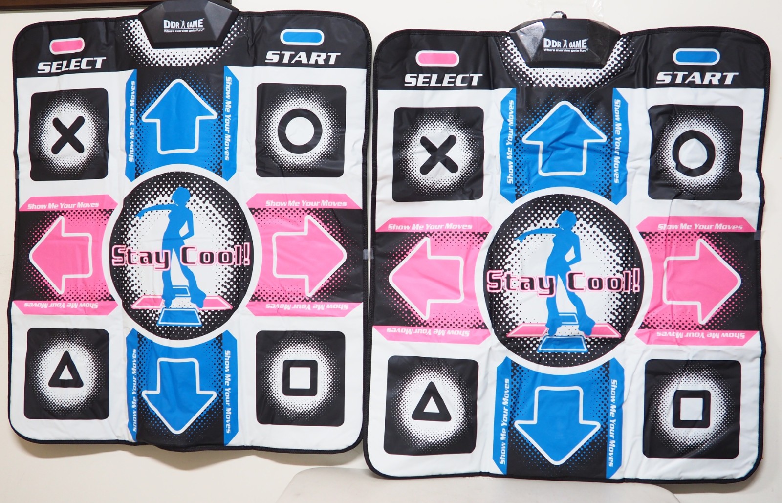 2 Mats of Dance Revolution DDR Dance Pads for PlayStation PS1 PS2 with 8 Arrows
