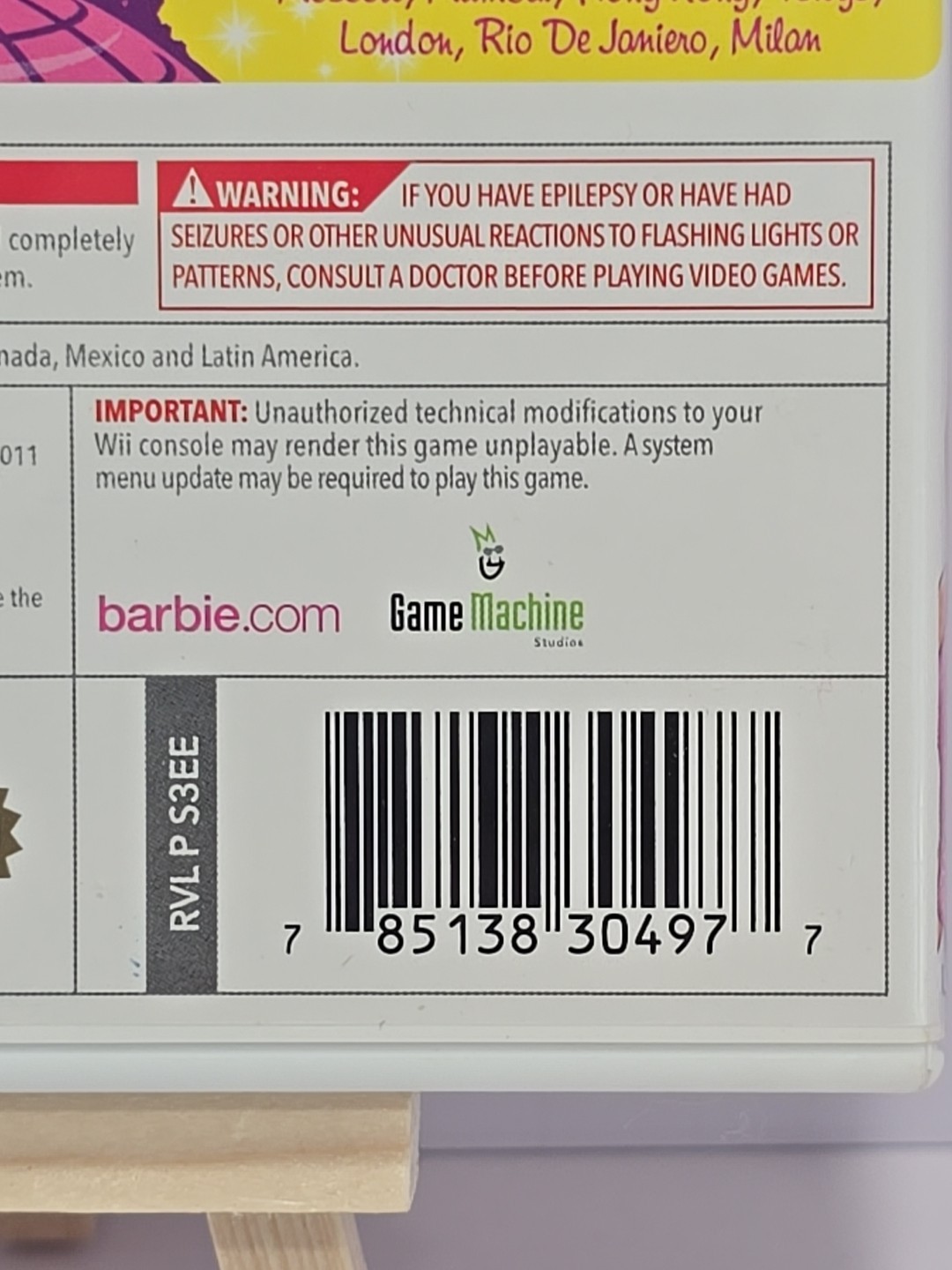 Barbie: Jet, Set & Style (Nintendo Wii) Complete VGC