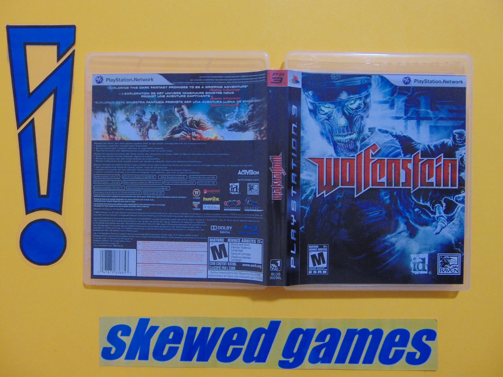 Wolfenstein – cib – PS3 PlayStation 3 Sony