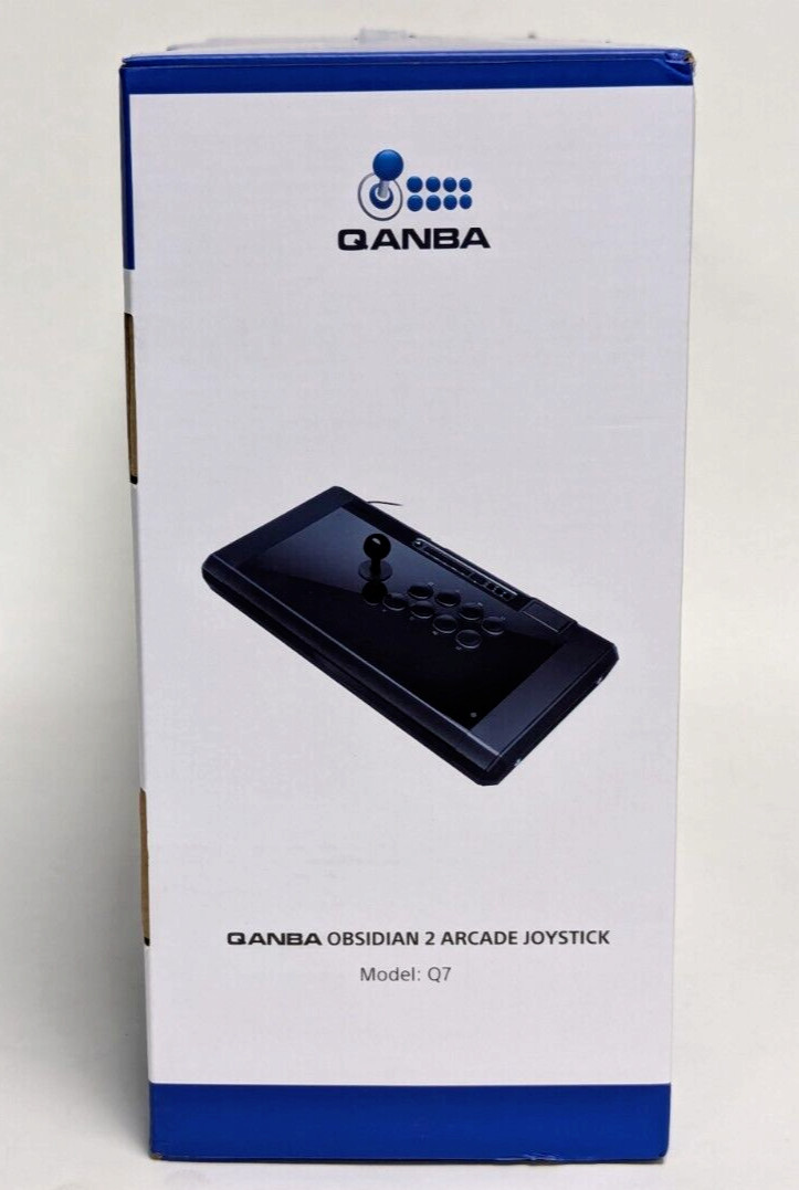Qanba Q7 Obsidian 2 Wired Joystick for PlayStation PS5 PS4 and PC Black Used