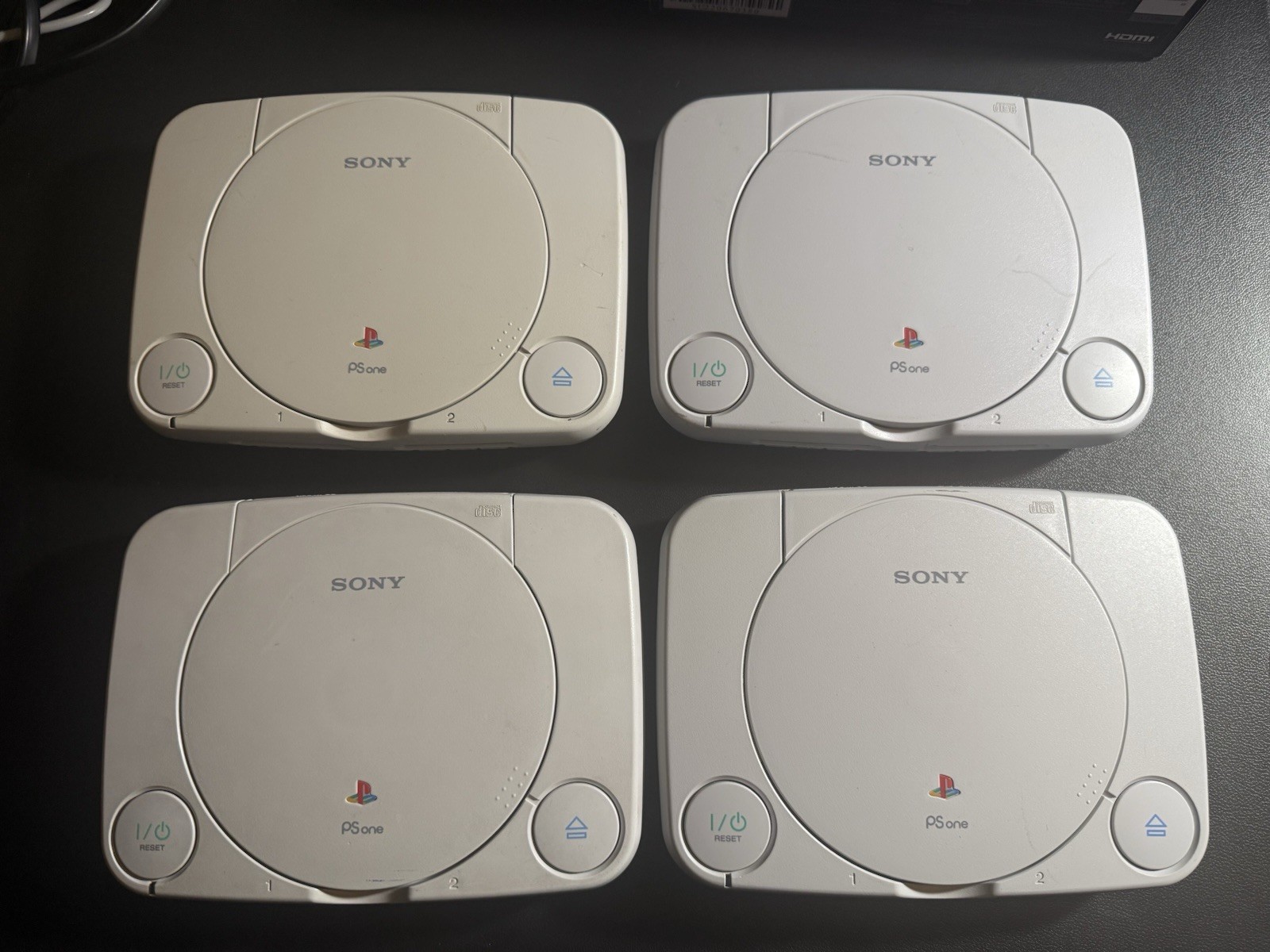 Sony PlayStation PS1 Slim White Console Comes With Controller And Cords TESTED