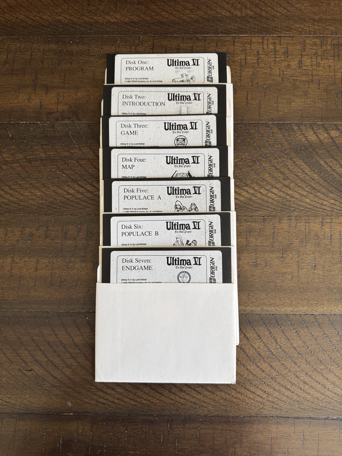 Vintage Ultima VI The False Prophet PC CIB w/ Map Manuals Disks + 1990 Receipt