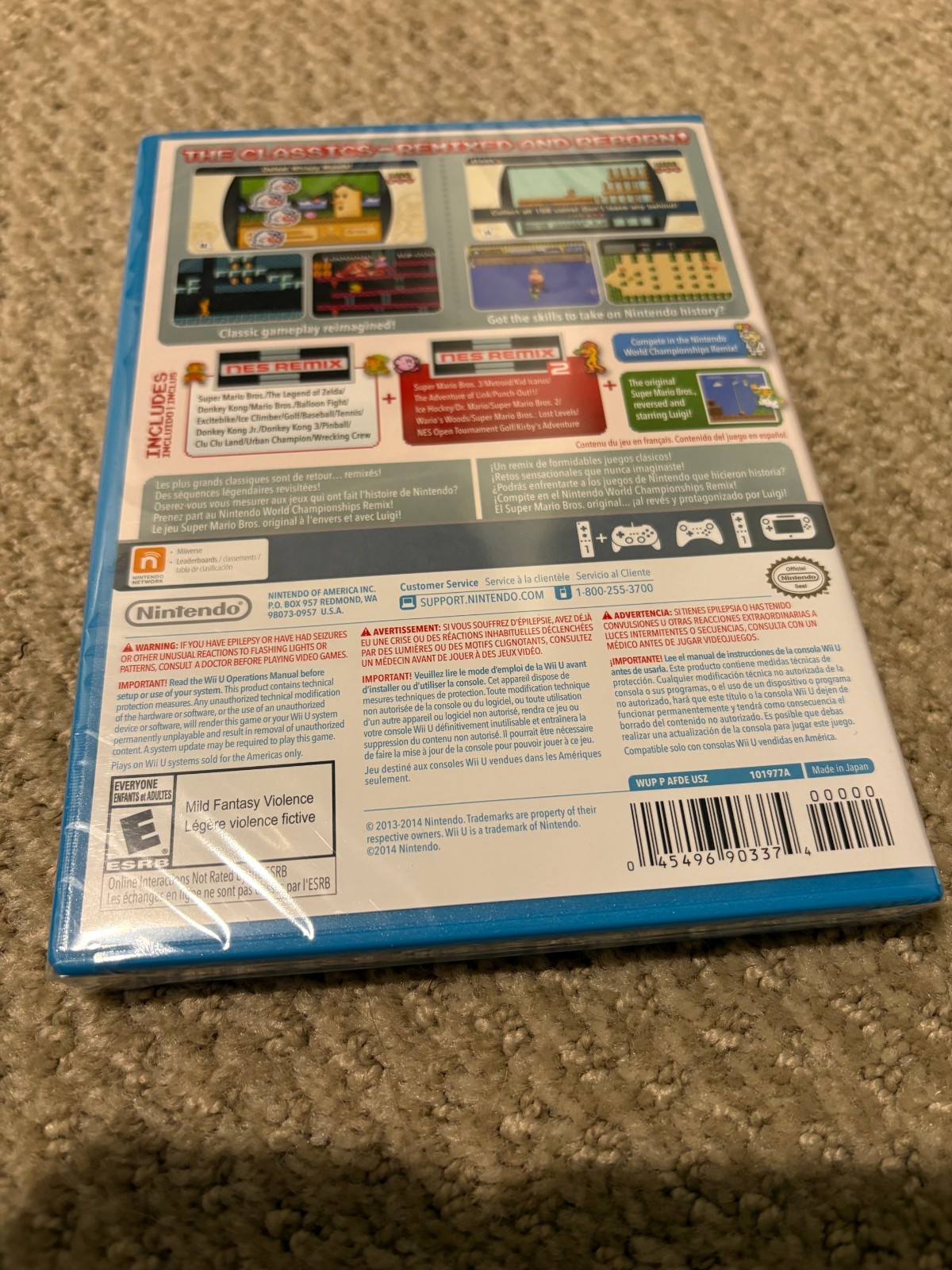 Brand New 1st Edition Factory Sealed NES Remix Pack (Nintendo Wii U, 2014)