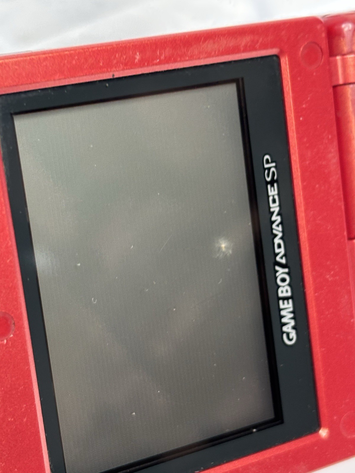 Nintendo Game Boy Advance SP System – Flame Red – Tested Works Great