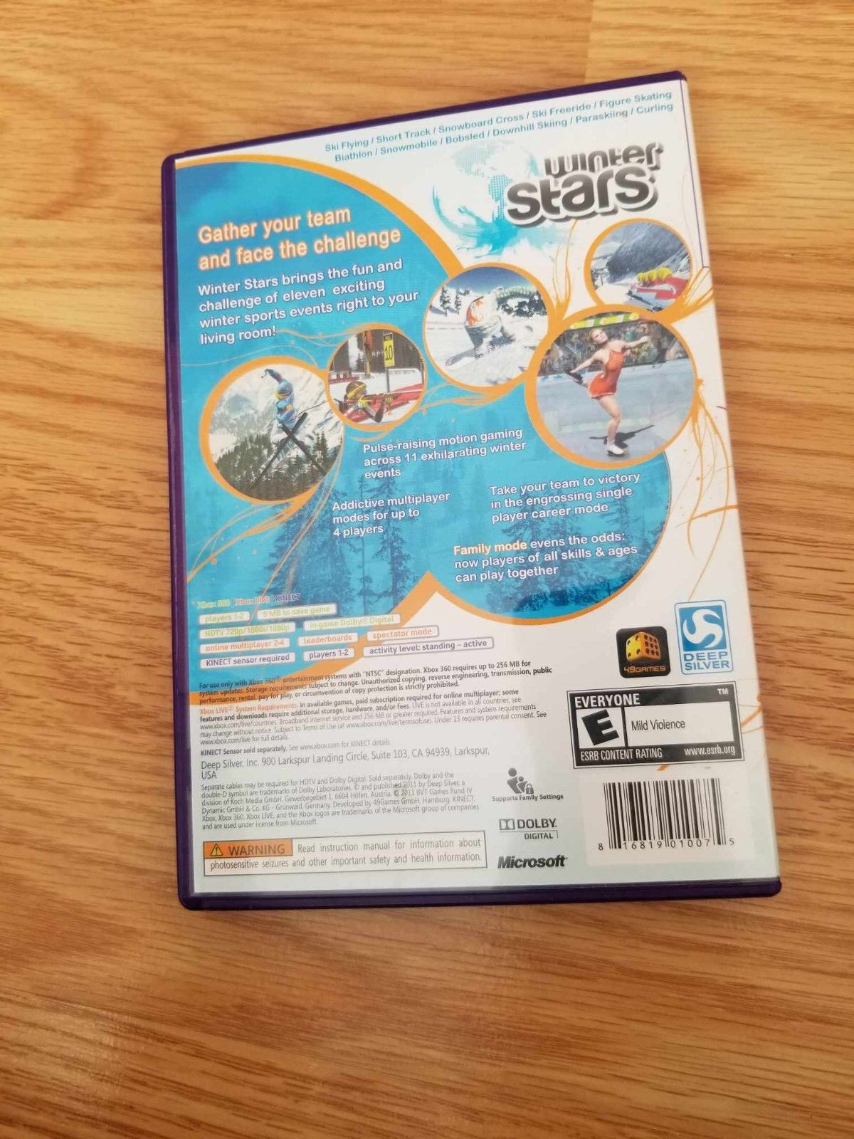 Winter Stars (Xbox 360) Cib Complete with manual Tested (b)