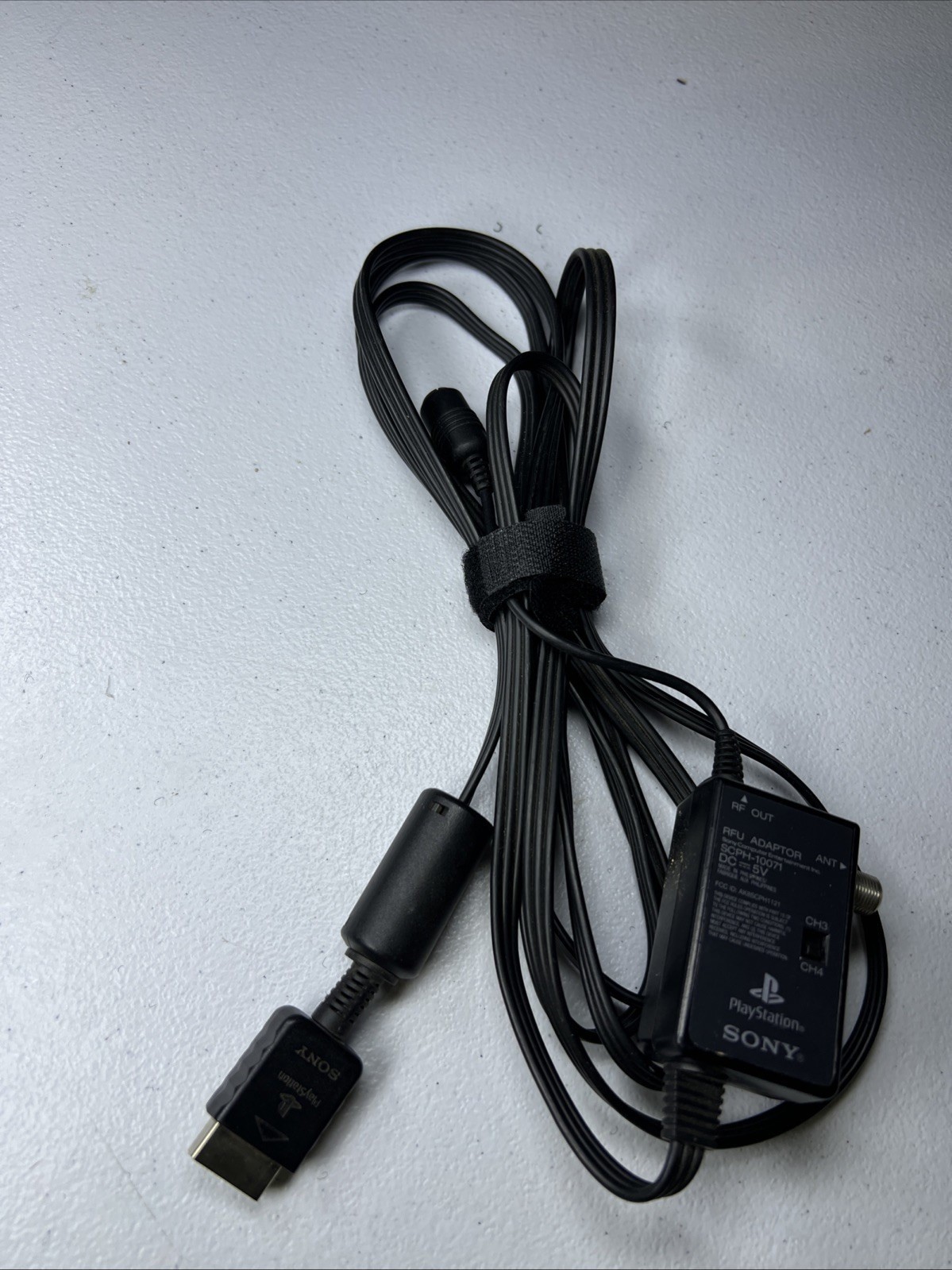 Sony PlayStation RFU Adapter SCPH-10071 PS1 PS2 TV Coax RF Switch Cable OEM