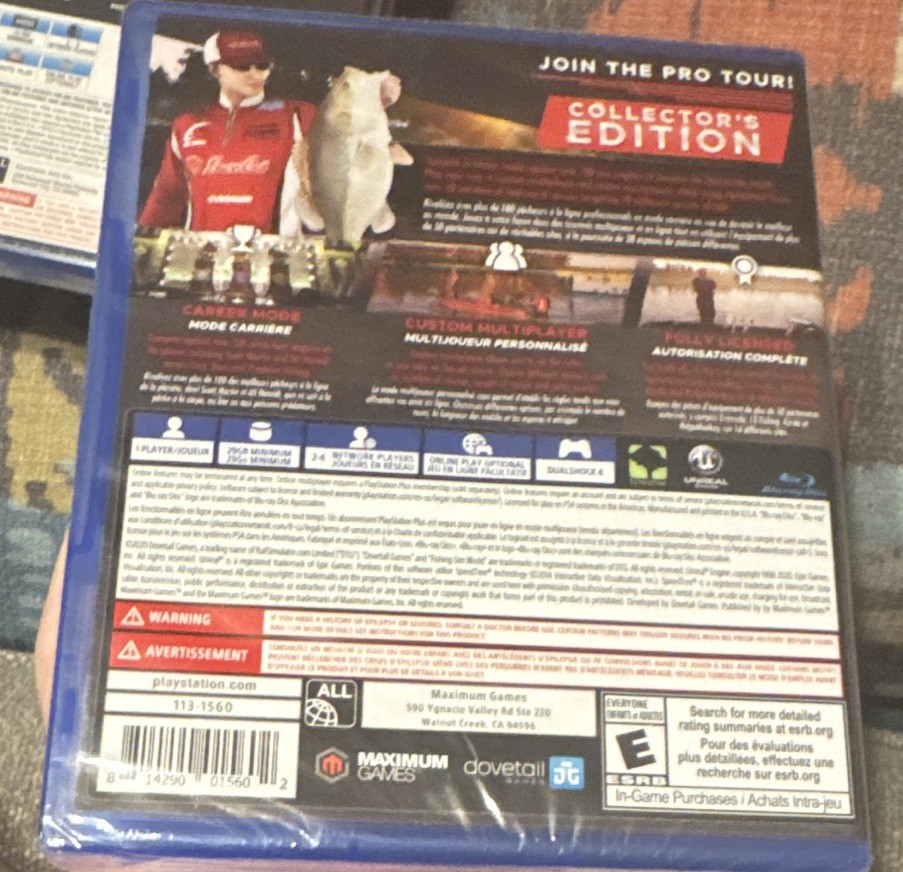 Maximum Games Fishing Sim World: Pro Tour Collector’s Edition PS4 NTSC-U/C