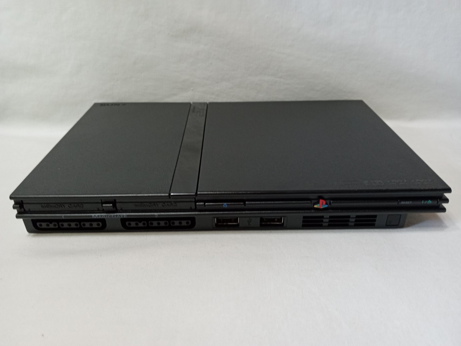 PlayStation 2 PS2 Slim SCPH-77001 Console OEM Cables Controller & More Tested
