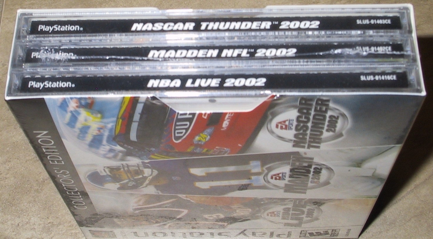 EA Sports 3 game pack Madden 2002, Nascar Thunder 02, NBA Live Playstation new